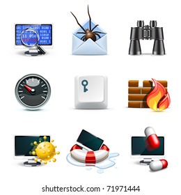 Computer security icons | Bella series