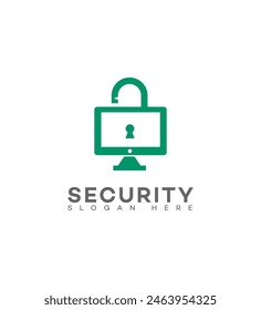 computer security logo Identity Sign Symbol Template  