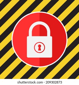 Computer security vector icon