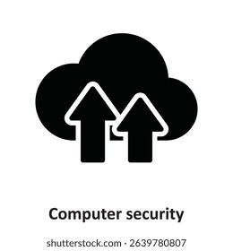 Computer security Vector Icon which can easily modify or edit

