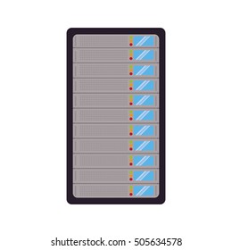 computer server data isolated icon vector illustration design