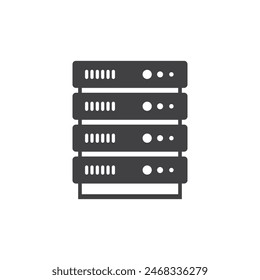 flaches Design des Computerserversymbols