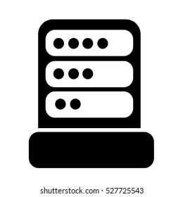 Computer Server Icon illustration design