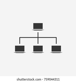 Computer server icon illustration isolated vector sign symbol