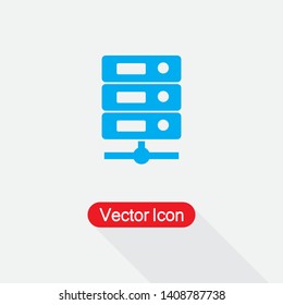Computer Server Icon Vector Illustration Eps10