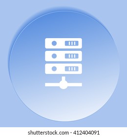 Computer Server icon, vector illustration