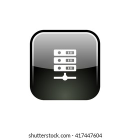 Computer Server icon, vector illustration