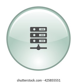 Computer Server icon, vector illustration