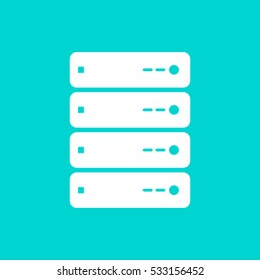 Computer Server icon, vector illustration