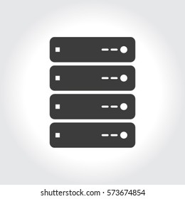 Computer Server icon, vector illustration
