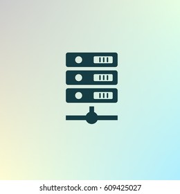 Computer Server icon, vector illustration