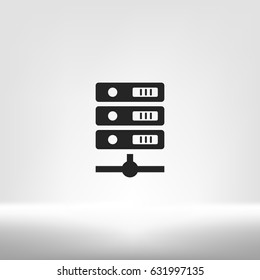 Computer Server icon, vector illustration