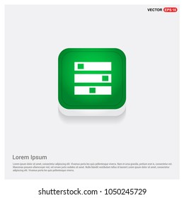 Computer Server iconGreen Web Button