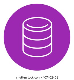 Computer server line icon.