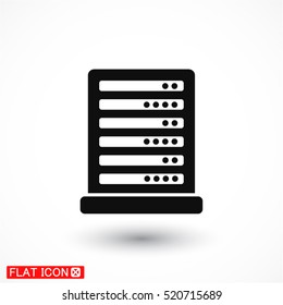 Computer Server. line vector icon