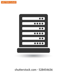 Computer Server. line vector icon