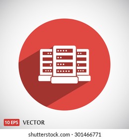 Computer Server. vector icon