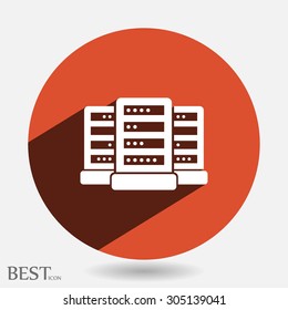 Computer Server. vector icon