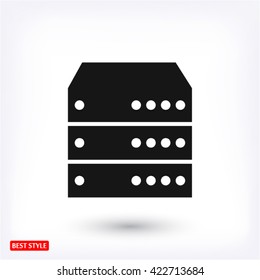 Computer Server. vector icon