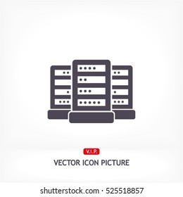 Computer Server. vector icon