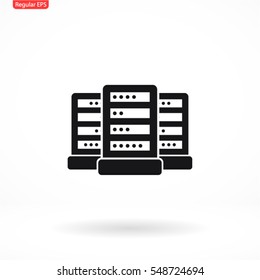 Computer Server. vector icon