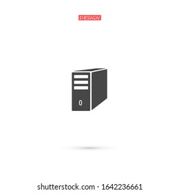 computer server vector illustration. Web design icon
