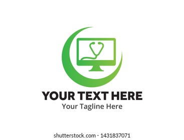 computer service creative illustration vector of graphic , laptop service illustration vector , vector of computer service logo illustration for logo identity and business