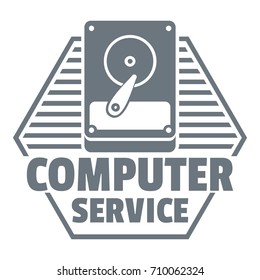 Computer service logo. Simple illustration of computer service vector logo for web design isolated on white background