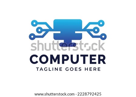Computer Service Reparation Logo Design