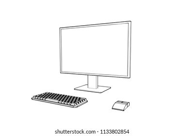 57,266 Desktop computer sketch Images, Stock Photos & Vectors ...