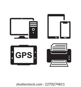 icono de conjunto de equipos , icono de red