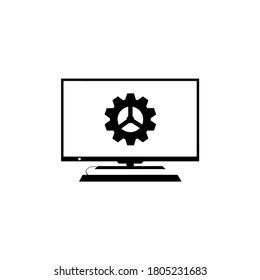 computer settings icon vector illustration logo template