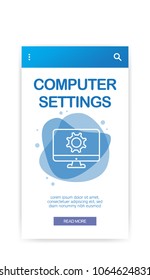 COMPUTER SETTINGS INFOGRAPHIC