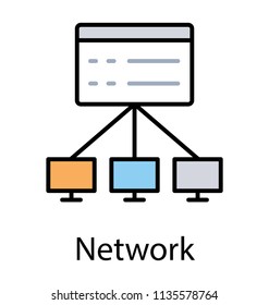 
Computer sharing via server network, client server 
