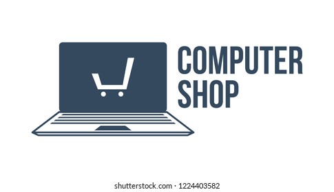 Computer shop logo template for your need