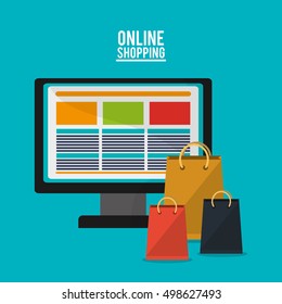 Computer and shopping online design