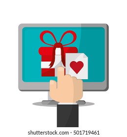 Computer and shopping online design
