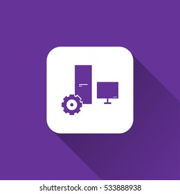computer sign. icon design