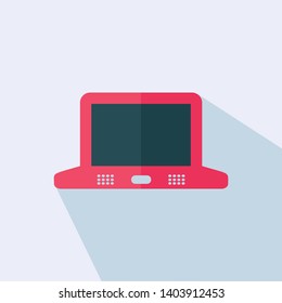 Computer sign icon - Flat laptop icon