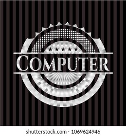  Computer silver emblem