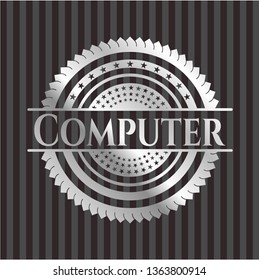 Computer silvery emblem