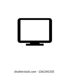 Computer simple icon, sign, on white background. Vector illustration EPS 10