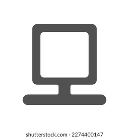 Computer simple vector icon. Computer logo icon. Vector illustration.