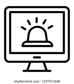 Computer siren for emergency alert 