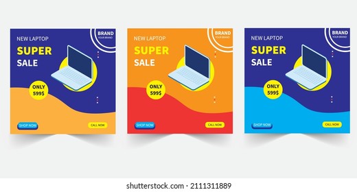Computer social media post design
