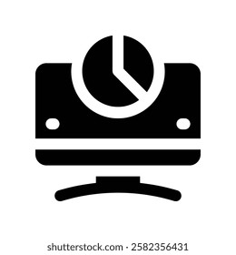 computer solid icon. vector icon for your website, mobile, presentation, and logo design.