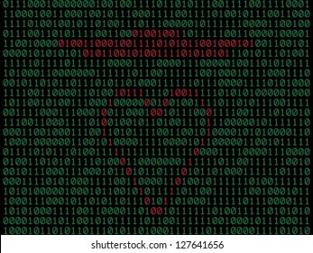 Computer source code for showing someone love, vector