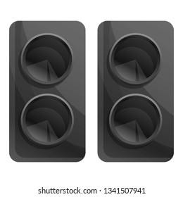 Computer speakers icon. Cartoon of computer speakers vector icon for web design isolated on white background