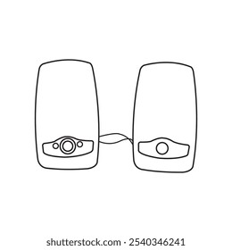 computer speakers icon vector illustration simple design
