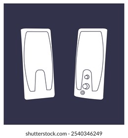 computer speakers icon vector illustration simple design